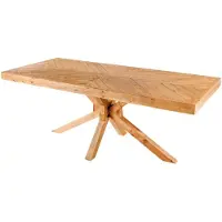 Meublorama Eettafel LOVARK - Rechthoekig 200 cm - Massief grenenhout