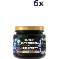 Garnier 6x Loving Blends Magnetisch Koolstof Haarmasker 340 ml
