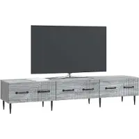vidaXL TV Kast met lade Grijs sonoma 147 x 34,5 x 30 cm Bewerkt hout