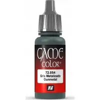 Vallejo Hobbyverf Acrylverf - 72054 Game Color - Dark Gunmetal - Acryl - Verf flesje - 18 ml