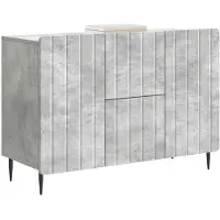 vidaXL Dressoir met lade Betongrijs 89 x 34,5 x 62 cm Bewerkt hout