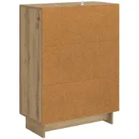 vidaXL Dressoir Artisanaal eiken 66 x 34,5 x 90 cm Bewerkt hout