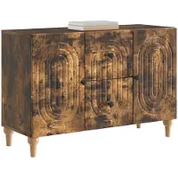 vidaXL TV Kast Gerookt eiken 89 x 34,5 x 60 cm Bewerkt hout