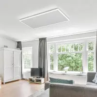 Quality Heating QH-HL Serie Wi-Fi infraroodpaneel met LED-verlichting, afmetingen 63 x 108 cm, 700 watt