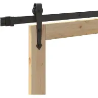 vidaXL Schuifdeur ORKDAL 73,5 x 198,5 cm Massief grenenhout en glas