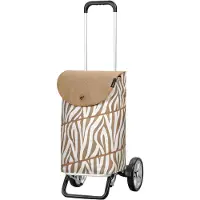 Andersen Shopper Trolley 'Tyra' lichtbruin / zwart / wit