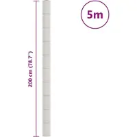 vidaXL Worteldoek 2x5 m polypropeen wit