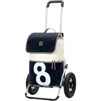Andersen Shopper Trolley donkerblauw / offwhite