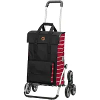 Andersen Shopper Shopper donkerrood / zwart / wit
