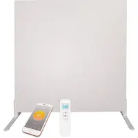 Quality Heating - QH-FR Serie - Wifi - Infraroodpaneel verplaatsbaar - Infrarood heater - Met afstandsbediening - 350Watt - 60 x 60 cm