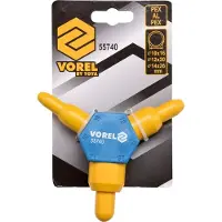VOREL Kalibrator Meerlagenbuis 16-20-26 mm – PEX-AL-PEX Buiskalibrator / Ontbramer – Kunststof Installatiegereedschap