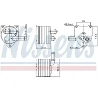 Nissens 91512 Oliekoeler, automatische transmissie