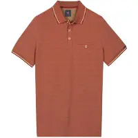 Baileys Modern Fit Poloshirt lange mouw rood, Effen