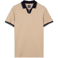 Baileys Polo heren Wit Poloshirt V-Collar Solid Piqu 615217/81