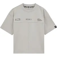 We fashion Shirt lichtgrijs / zwart