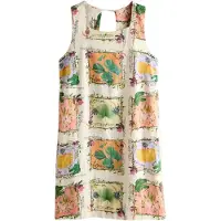 Next Shirt beige / groen / sering / oranje