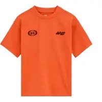 We fashion Shirt donkerbruin / koraal