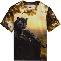 We fashion Shirt bruin / curry / zwart / wit