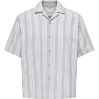 Only & Sons Overhemd 'ONSWalker' grijs / wit