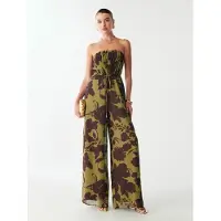 BWLDR Jumpsuit 'Alias' bruin / olijfgroen
