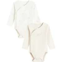 Cool Club Rompertje/body beige / wolwit