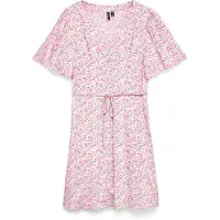 Vero Moda Blousejurk 'VMAlba' donkergroen / rosa / lichtroze / wit