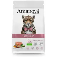 Amanova Cat Sterilised Salmon DeLuxe Low Grain 6 kg