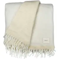 ERNST plaid met franjes 130x170 cm Naturelwit