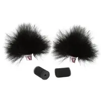 Rycote Pair of Black Ristretto Lavalier Windjammer