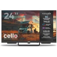 Cello 24" Voyager Traveller Smart-TV met Tizen OS, ingebouwde 5G-router, LED-televisie, triple tuner, perfect geluid, 12V - geschikt voor campers en caravans