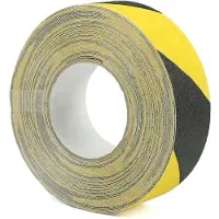 Heskins Safety Grip - Antislip Tape - 25mm x 18.3m - Zwart/Geel