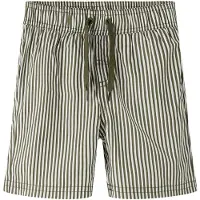 Name It Mini Zwemshorts bruin / offwhite