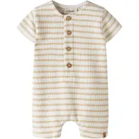 Lil´ Atelier Overall 'NBMTadeo' donkerbeige / wit