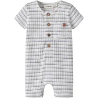 Lil´ Atelier Rompertje/body lichtblauw / wit