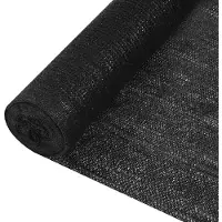 vidaXL Privacynet 195 g/m² 1,2x10 m HDPE zwart