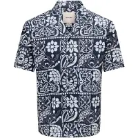 Only & Sons Overhemd 'ONSWHITE' blauw / wit