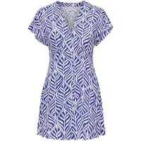 ONLY Blousejurk 'ONLNova' blauw / wit