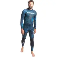 Cressi Tokugawa Back Zip 3 Mm Diving Wetsuit Blauw XL Man