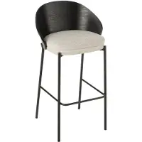 Jline Bar chair lone ply wood/metal black/grey