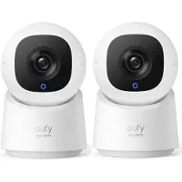 Eufy Security C220 - Indoor beveiligingscamera 2-Pack met 2K resolutie en 360° PTZ