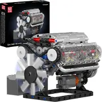 Mould King - Technische Bouwset - Gemotoriseerde V8 Motor - 535 Stuks