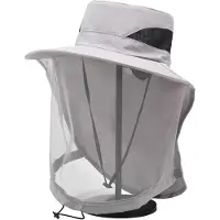 LONGZIMING -Buitenhoed - Tactische Zonnehoed - Heren Hoed Met Sjaal - UV-Bescherming - Vochtafvoerend Polyester - Ademend Materiaal - Verstelbare Pasvorm - Ideaal Voor Actieve Sport - 1 Stuk