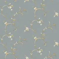 Duro Vliesbehang 523-04 - Gammalsvenska klassiker - Klassiek Blauw - 53cm x 10.05m