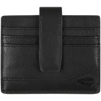 Camel active Leren Kaarthoes Stone Card Wallet Black Zwart