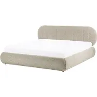 Beliani CAMPAN - Bed met opbergruimte - Taupe - 180 x 200 cm - Polyester