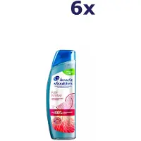 Head & shoulders Pure Intense Milde Reiniging - Anti-roos Shampoo - Voordeelverpakking 6 x 250 ml