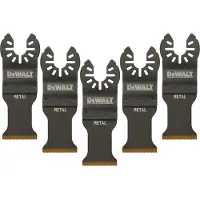 DeWalt 31x43mm Multitool Titanium Zaagblad BiM tbv Metaal (5 stuks) - DT20727