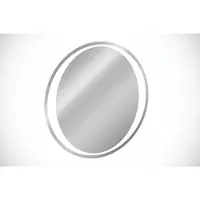 Meublorama Spiegel badkamer LED rond 60 cm achtergrondverlichting wit design
