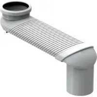 Geberit buigbocht voor staand toilet, 1 stuk.