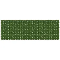 vidaXL Balkonscherm met bladeren Groen 300 x 100 cm